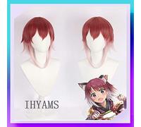 Gioco Princess Connect! Parrucca per costume cosplay Re Dive Parrucca sintetica per capelli + Protezione per parrucca