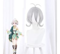 Gioco Princess Connect Re: immersione Parrucca Cosplay Kokkoro Grigio argento Capelli corti Festa di Halloween Parrucche per adulti Stage Performance
