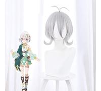 Gioco Princess Connect Re: immersione Parrucca Cosplay Kokkoro Grigio argento Capelli corti Festa di Halloween Parrucche per adulti Stage Performance