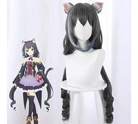Gioco Princess Connect! Ri: immersione Momochi Kiruya Kyaru Parrucche Cosplay Costume da donna Parrucca per capelli con orecchio di gatto 499C