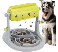 Gioco Puzzle Cane Gatto Dispenser Cibo Lento Educativo | Addestramento mentale e alimentazione lenta, altezza regolabile per premietti, stimola il gioco e l'attività fisica