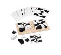 Gioco puzzle con blocchi di legno - Rompicapo con 40 sfide, giocattoli da viaggio Montessori per bambini, ragazzi e ragazze