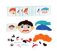Gioco puzzle di espressione, carte da abbinare alle emozioni, giocattolo educativo educativo