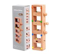 Gioco Puzzle di Perline,Attività che Stimola la Motricità Fine | Gioco di smistamento perline in legno,Regalo Bambini Bambine Prescolari Oltre 3 Anni Casa Viaggio Asilo