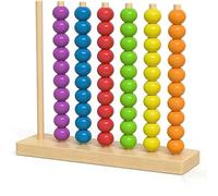 Gioco Puzzle impilabile con Abbinamento Colori, Aggiornamento Veloce Gioco Sfida Stack di Colori in Legno Arcobaleno, Educazione sensoriale con Riconoscimento del Colore, per la Fe Bead Matching Game
