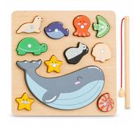 Gioco Puzzle in Legno Educativo, 13 | forma , Gioco impilabile in legno, Riconoscimento degli animali, Per attività educative