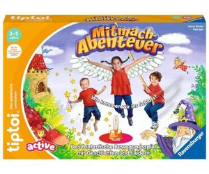 Gioco Ravensburger tiptoi ACTIVE 00130, gioco di avventura pratico, gioco di movimento da 3 anni, con storie, bellissime canzoni e filastrocche divertenti