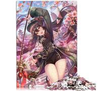Gioco regalo puzzle Genshin Impact Hu Tao 1000 pezzi puzzle in legno divertente per attività domestiche, regalo di compleanno, regalo di viaggio, 1000 pezzi (50 x 75 cm)