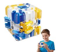 Gioco Rompicapo Cubo Labirinto 3D, 3D Puzzle Cubo, Labirinto Con Pallina Rotante, Giocattolo Per Allenare La Consapevolezza Spaziale, Brain Training Logic Game (blu)