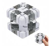 Gioco Rompicapo Cubo Labirinto 3D, 3D Puzzle Cubo, Labirinto Con Pallina Rotante, Giocattolo Per Allenare La Consapevolezza Spaziale, Brain Training Logic Game (grigio)