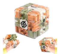 Gioco Rompicapo Cubo Labirinto 3d,Cubo Labirinto Con Pallina Rotante,Giocattolo Per Allenare La Consapevolezza Spaziale,Antistress,Coltiva Il Pensiero Logi,Coordinazione occhio-mano