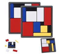 Gioco Rompicapo di Logica - 88 Sfide con 4 Livelli di Difficoltà, Set di Attività di Pensiero Strategico Portatile per Bambini e Adulti, Gioco Educativo per Famiglie e Aule (2 PCS)