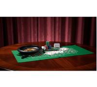 Gioco Roulette 25 cm con Set Casinò Completo Carte, Fiches e Tappeto