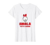 Gioco Roulette Magliette imbarazzanti Amala Tutti I Giorni Maglietta, Donna, Bianco, L