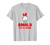 Gioco Roulette Magliette imbarazzanti Amala Tutti I Giorni Maglietta, Uomo, Argento, S