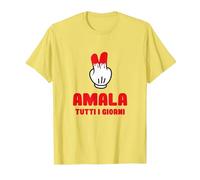 Gioco Roulette Magliette imbarazzanti Amala Tutti I Giorni Maglietta, Uomo, Limone, M