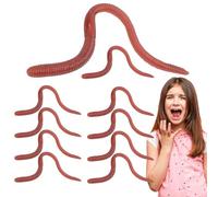 Gioco scherzoso per scherzi, set di 10 accessori spaventosi di gomma false, giocattoli scherzi realistici e flessibili per scherzi, accessori divertenti per terrore, f