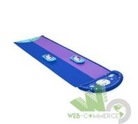 GIOCO SCIVOLO AD ACQUA LUNAR 4,88M BESTWAY 2 CORSIE GIARDINO GONFIABILE 52642