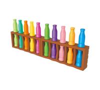 Gioco sfida colore bottiglia - Giochi di sfida di gruppo per bambini e adulti | Memory Training Gioco divertente di combinazione di colori per viaggi Campeggio Vacanze Aula Patio