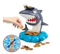 Gioco Shark Bite Bambini - Divertente gioco di attività in famiglia, giocattolo interattivo con squali, gioco da tavolo coinvolgente Rubare monete, intrattenimento di risate ad alta voce, bambini