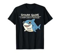 Gioco Shark Don't Look At The Shark Funny Shark Maglietta
