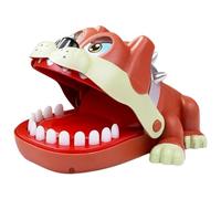 Gioco sicuro per cani che masticano l'azione casuale della mascella promuove l'interazione sociale alle feste che mordono il giocattolo della mano del cane