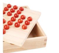 Gioco solitario legno - Tavolo gioco fatto a mano, scacchi e solitario, divertimento adulti e bambini, attività familiare, decorazione soggiorno e ufficio, pratico resistente creativo