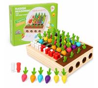 Gioco Strategico in Legno con Codice Colori Memoria Carota per 2 Giocatori | gioco da tavolo rompicapo memoria gioco strategico Gioco Montessori Educativo, Puzzle Logico per Bambini e Adulti