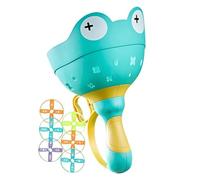 Gioco Su Disco - Giocattolo Con Cattura Del Lancio Manuale In PP | Set Da Lancio Interattivo 14x23 Cm, Attività Di Gioco All'aperto, Gioco-Di Cattura A Tema Rana Per Ragazzi Ragazze Bambini Prato Parc