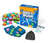Gioco subacqueo con diamanti con 35 carte e 64 pietre preziose, gioco di immersione con borsa a rete, gioco di ricerca subacquea, giocattolo subacqueo in piscina, adatto per estate, piscina, giardino