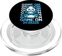 Gioco sul terzo grado ritorno a scuola divertente Panda Bear Gamer PopSockets PopGrip per MagSafe