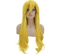 Gioco Super Mario Bros Parrucca Cosplay Peach Donna Resistente al calore Capelli sintetici Parrucca ondulata lunga gialla Party Carnival 3910