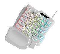 Gioco Tastiera Con Una Mano: Tastiera Da Gioco RGB Con Una Mano, Tastiera Da Gioco Professionale Type-C, Tastiera Da Gioco A Mano Singola, Tastiera Da Gioco Ergonomica Portatile Con Riposo Su
