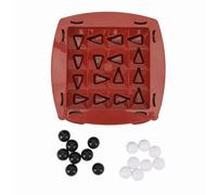 Gioco tavolo strategico Scacchiera spostabile unica Rompicapo Puzzle per bambini Adulti Gioco per famiglie Divertimento notturno educativo Materiale ABS 16 pezzi degli scacchi
