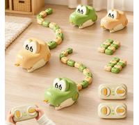 Gioco Telecomandato Serpente Magnetico, Giocattolo Magnetico con Serpente che si Mangia da Solo, Giocattolo Radiocomandato con Luci e Suoni, Ricaricabile USB, Gioco Competitivo per 2 Giocatori(2 Set)