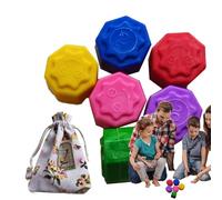 Gioco Tradizionale coreano, Gioco Coreano Gonggi - Jack Gonggi Tradizionale, Gioco di Pietra di Ciottoli - Giocattolo di Formazione di Ciottoli con Colori Che migliorano la coordinazione Mano-per