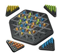Gioco Triggle, Triggle Rubber Band Game, Classico Gioco Da Tavolo Strategico Con Picchetti Per La Raccolta, Gioco Interattivo Con Picchetti Triangolo, Gioco Da Tavolo A Scacchi Triangolare