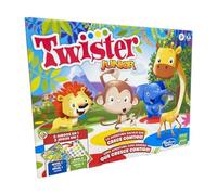 Gioco Twister Junior - Avventura con Animali - Tappetino a 2 Lati - 2 Giochi in 1 - Gioco di Feste - Gioco Interni da 2 a 4 Giocatori