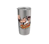 Gioco ufficiale di combattimento arcade Street Fighter | PAPL3800 Bicchiere termico in acciaio inox doppia parete
