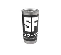 Gioco ufficiale di combattimento arcade Street Fighter | PAPL984 Bicchiere termico in acciaio inox doppia parete