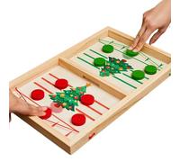 Gioco Veloce Con Disco A Fionda - Battaglia Da Tavolo In Legno, Divertimento Interattivo Per Tutta La Famiglia A 2 Giocatori, Set Da Tavolo Classico Per Bambini, Azione Con Fionda Portatile, Fes