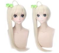 Gioco Yosuga no Sora In solitudine Cosplay Parrucca diritta con due code di cavallo chip Capelli sintetici Sora Kasugano Parrucca Cosplay + berretto parrucca Taglia unica PL-764