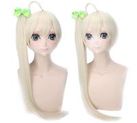 Gioco Yosuga no Sora In solitudine Parrucca diritta Cosplay con due code di cavallo Capelli sintetici Parrucca cosplay Sora Kasugano + cappuccio parrucca Taglia unica PL-764