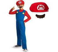 Giocoplast- Mario Classic Bambini TGL M Costume Licenze Nintendo, Cartoni Animati, Multicolore, L, 0039897736914