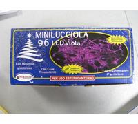 Giocoplast Natale 96 LED 24 V multi giochi di luce 5 m, viola