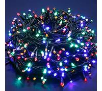 Giocoplast Natale, MINILUCCIOLE 500 LED MULTI COLOR CAVO SCURO, USO ESTINTERNO 13919011
