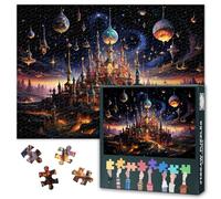 Giocosi puzzle a forma di giostra per adulti, 1000 pezzi, girando attraverso il cosmo e i viaggi celesti consentono puzzle da 1000 pezzi, per adulti, 50 x 70 cm