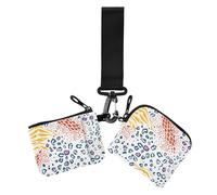 Giocoso Bizzarro Bianco Portamonete da Donna Porta Carte Mini Moda Portamonete Borsa Portafoglio con Tasca con Cerniera per Le Donne 2 Pz