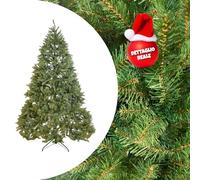 GIODICART Kensington Albero di Natale Realistico, Artificiale in PVC, Base in Metallo, Apertura ad Ombrello (Altezza 210 cm, 1915 rami, diametro max 139 cm)