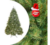 GIODICART Kensington Albero di Natale Realistico, Artificiale in PVC, Base in Metallo, Apertura ad Ombrello (Altezza 180 cm, 1355 rami, diametro max 121 cm)